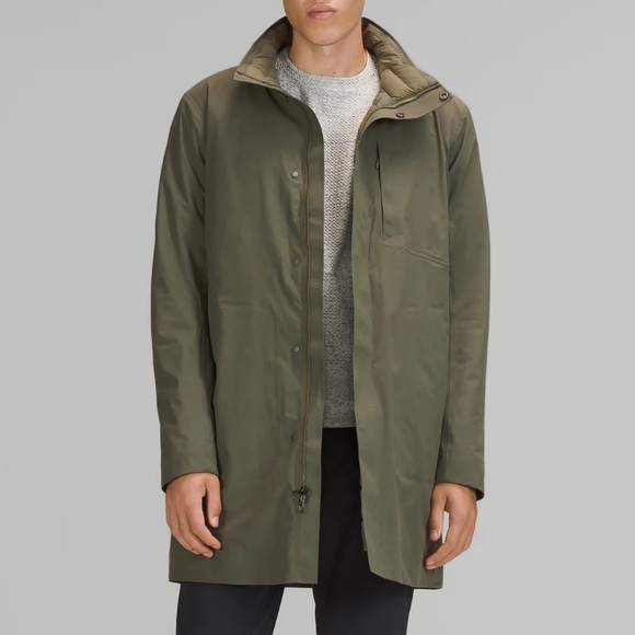 Lululemon Athletica Jackets \u0026 Coats | Nwt Lululemon Storm Break Coat | Color: Brown/Green | Size: L | Emmaisela's Closet